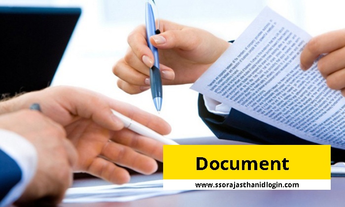 Document for SSO Rajasthan Login