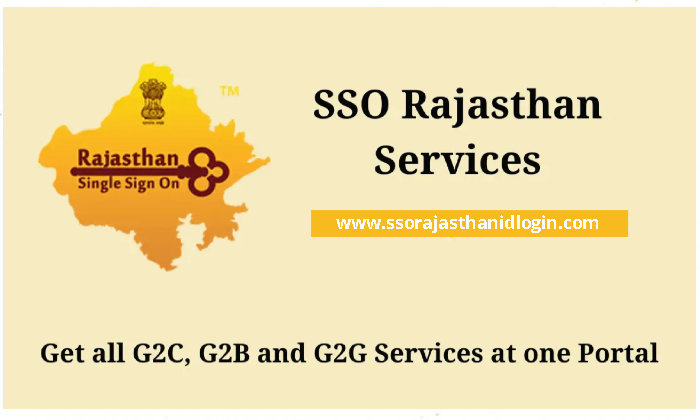 List of Services Available on the sso portal rajasthan services