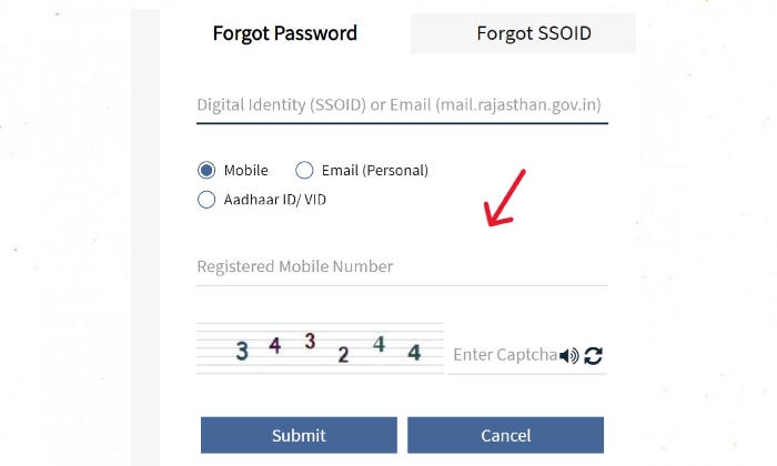 My SSO Id Password Reset