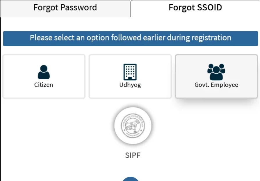 Forgotten SSO ID or Password