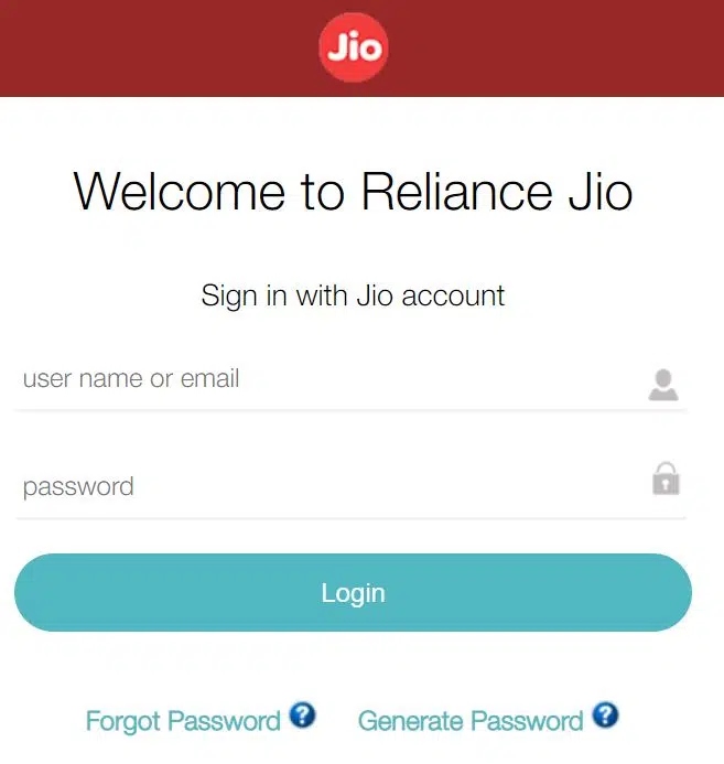 Jio SSO Login Partner Central Information