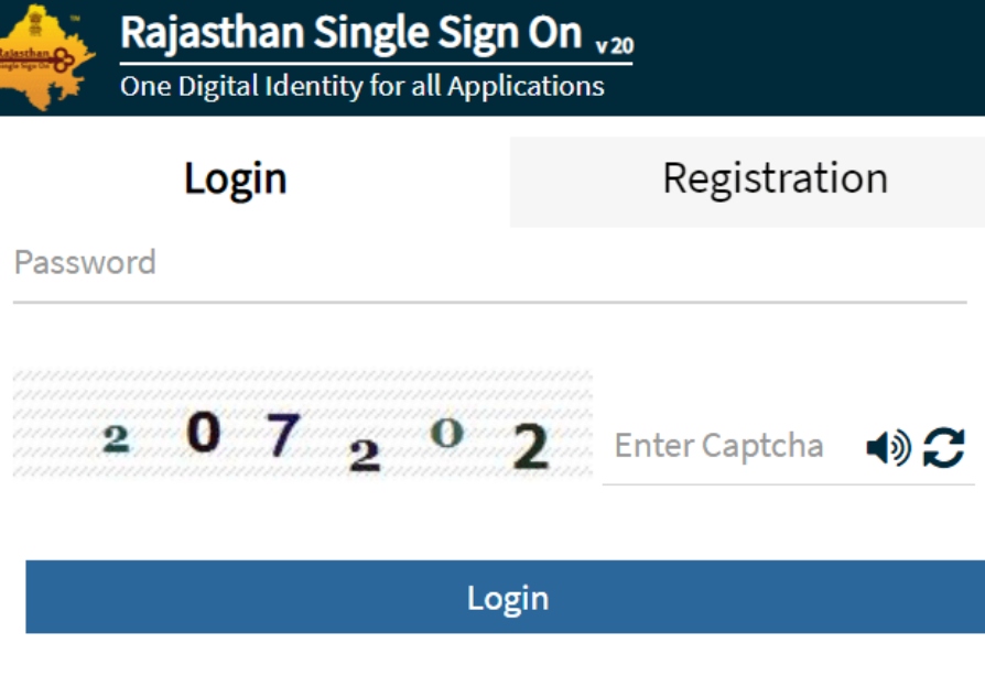 Login to Rajasthan SSO ID