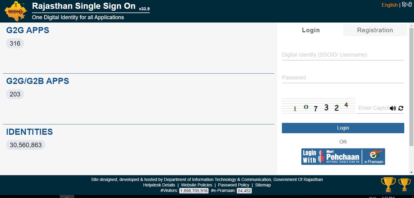 Raj Sso Id Login Rajasthan