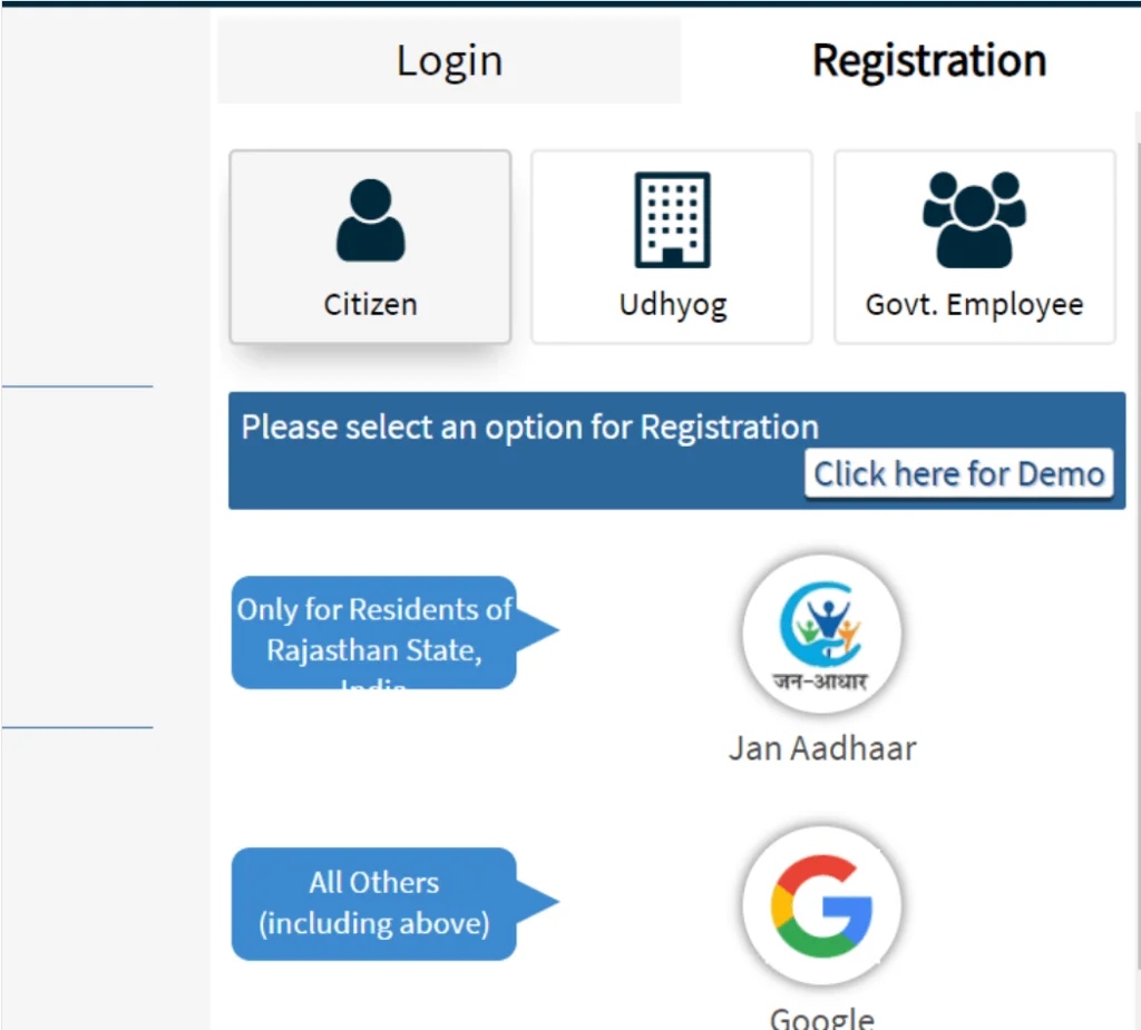 Rajasthan Sso Portal Login Registration Process