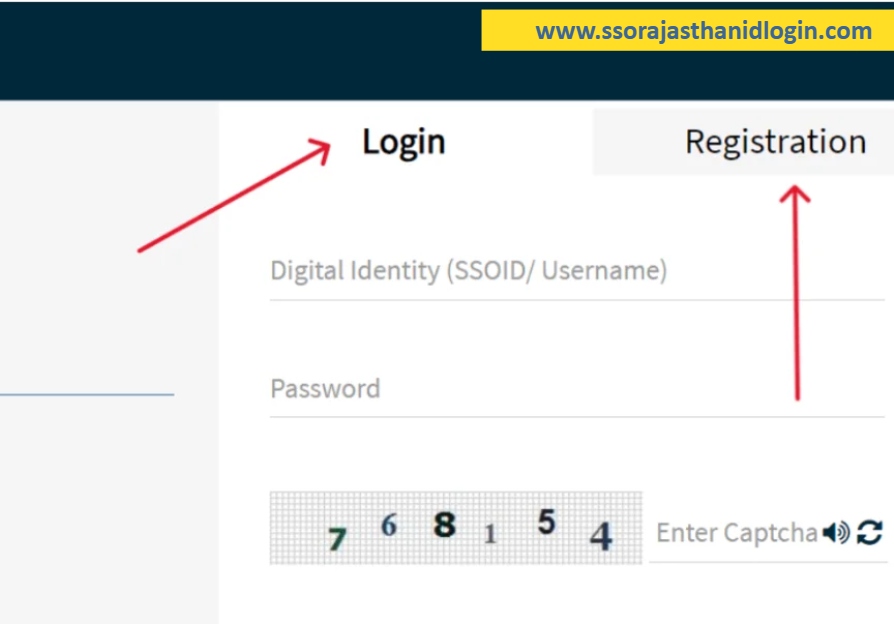 Register on the Rajasthan Sso Official Website