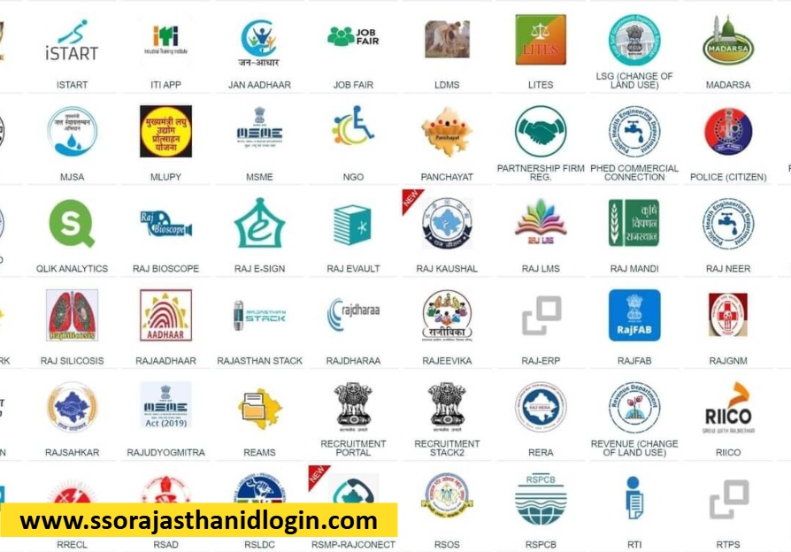 Services Available on SSO Portal Rajasthan