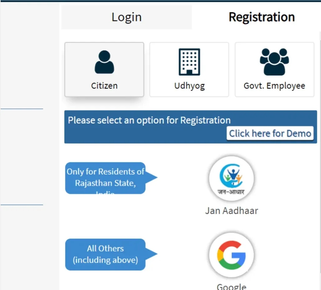 Sso Govt Rajasthan Registration