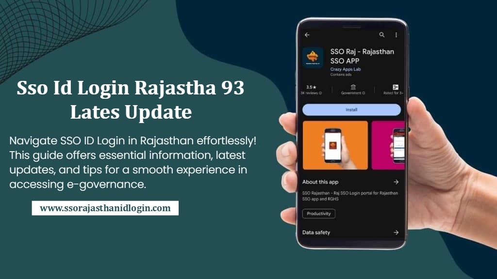 Sso Id Login Rajasthan 93 Details