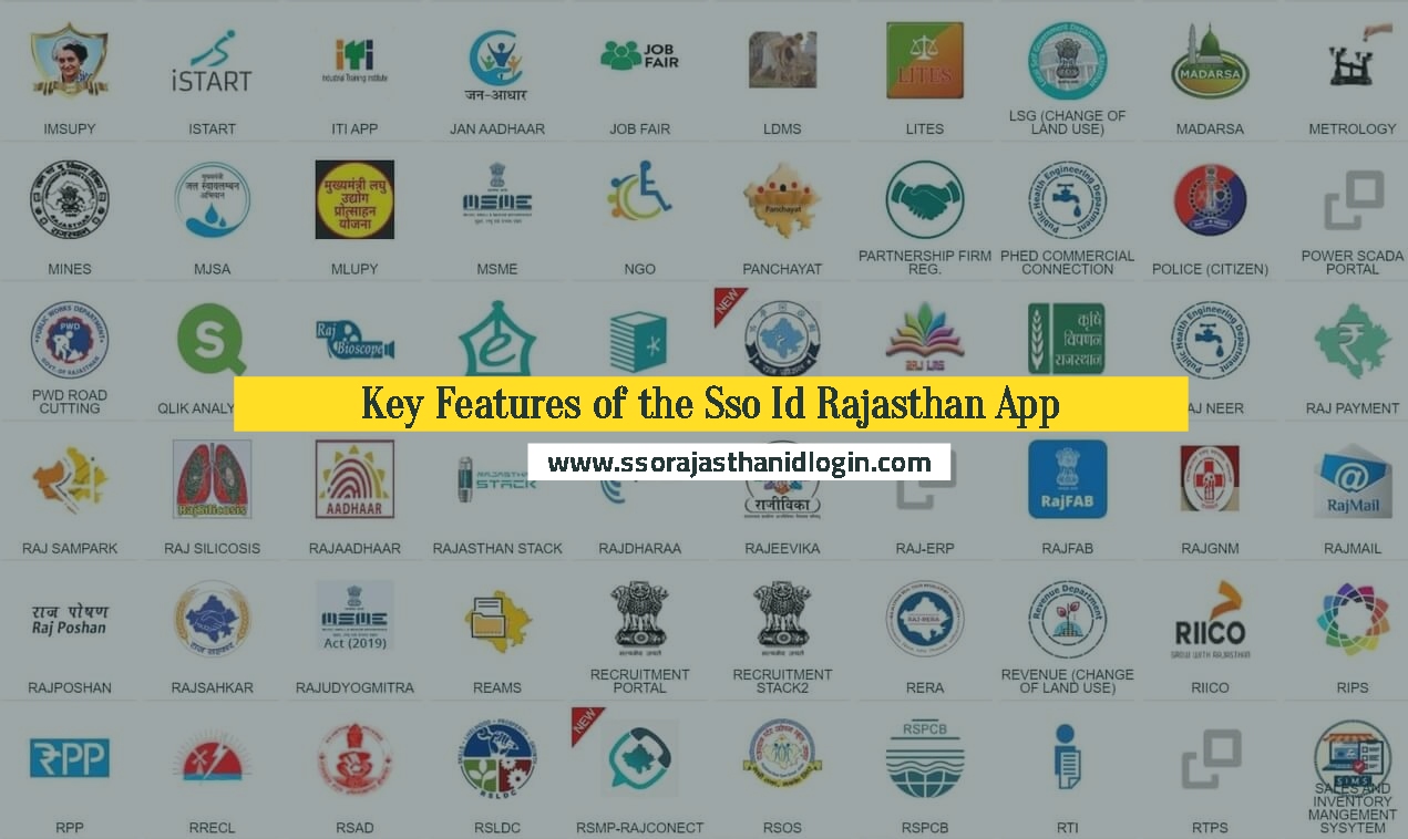 SSO Id Rajasthan App Features