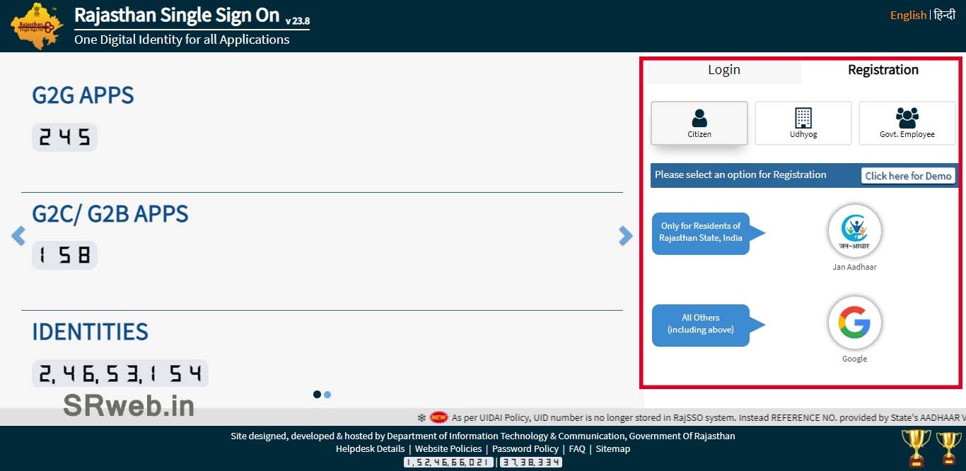 Sso Id Rajasthan Sign In Register