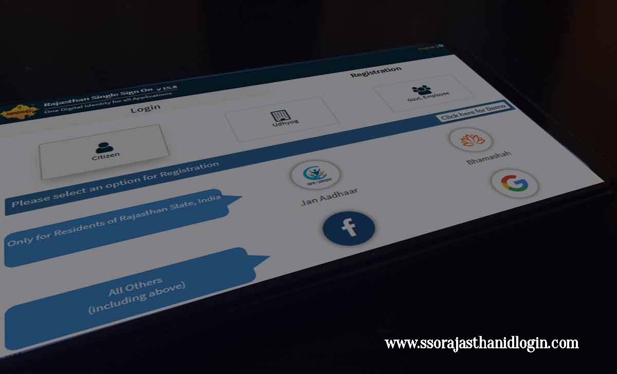 Sso Id Registration Login Rajasthan Objectives