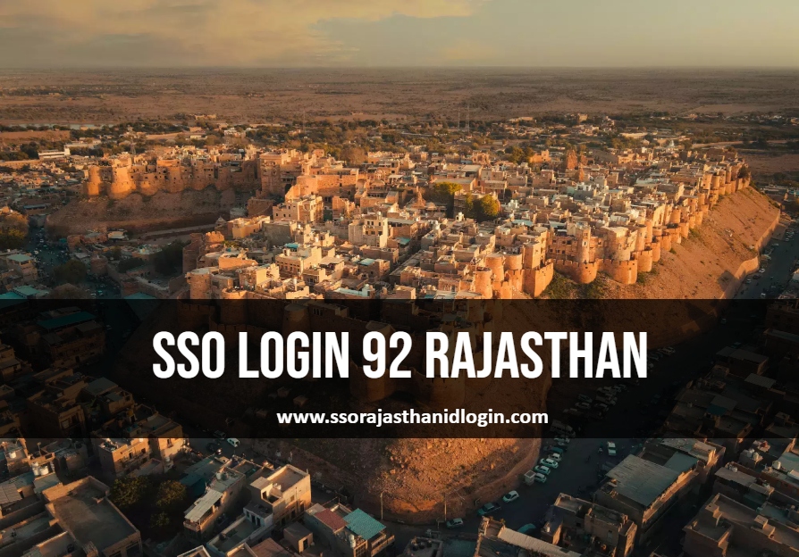 Sso Login 92 Rajasthan Details