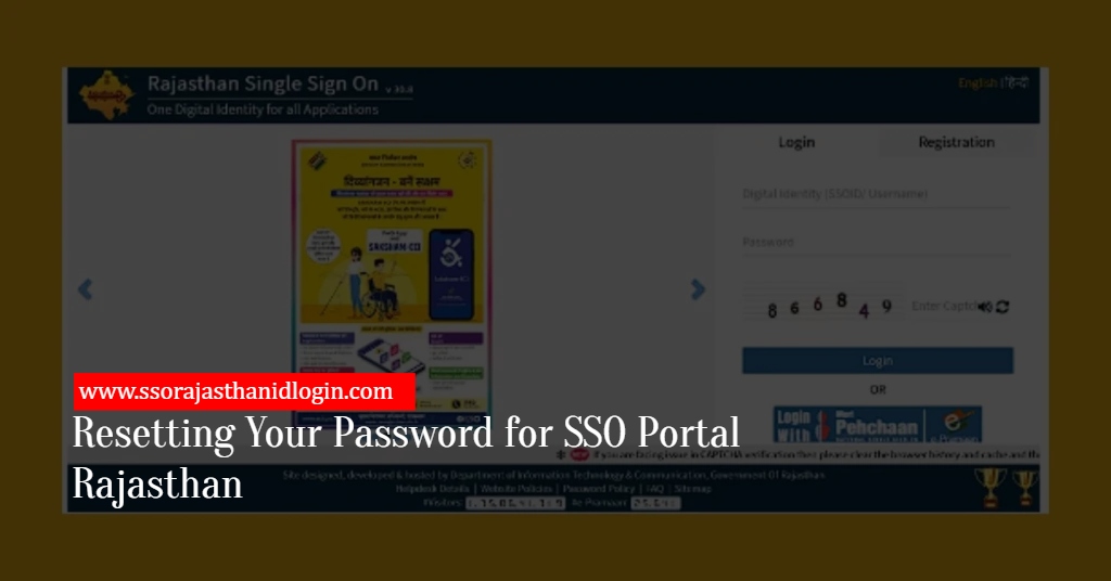 SSO Portal Rajasthan Update