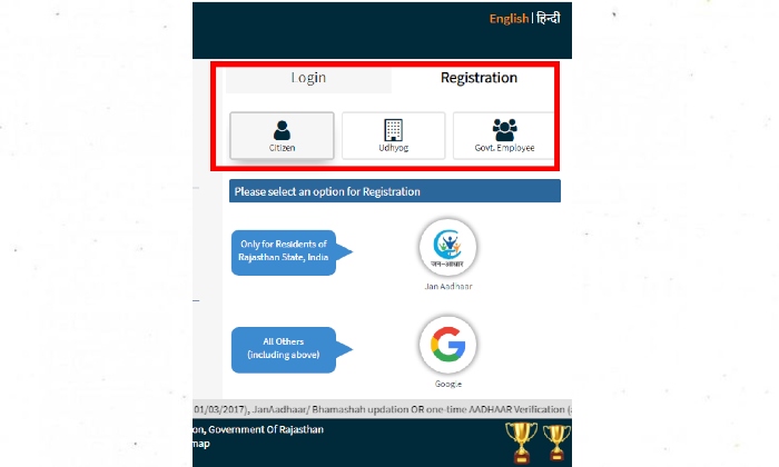 SSO RAJA Registration Details