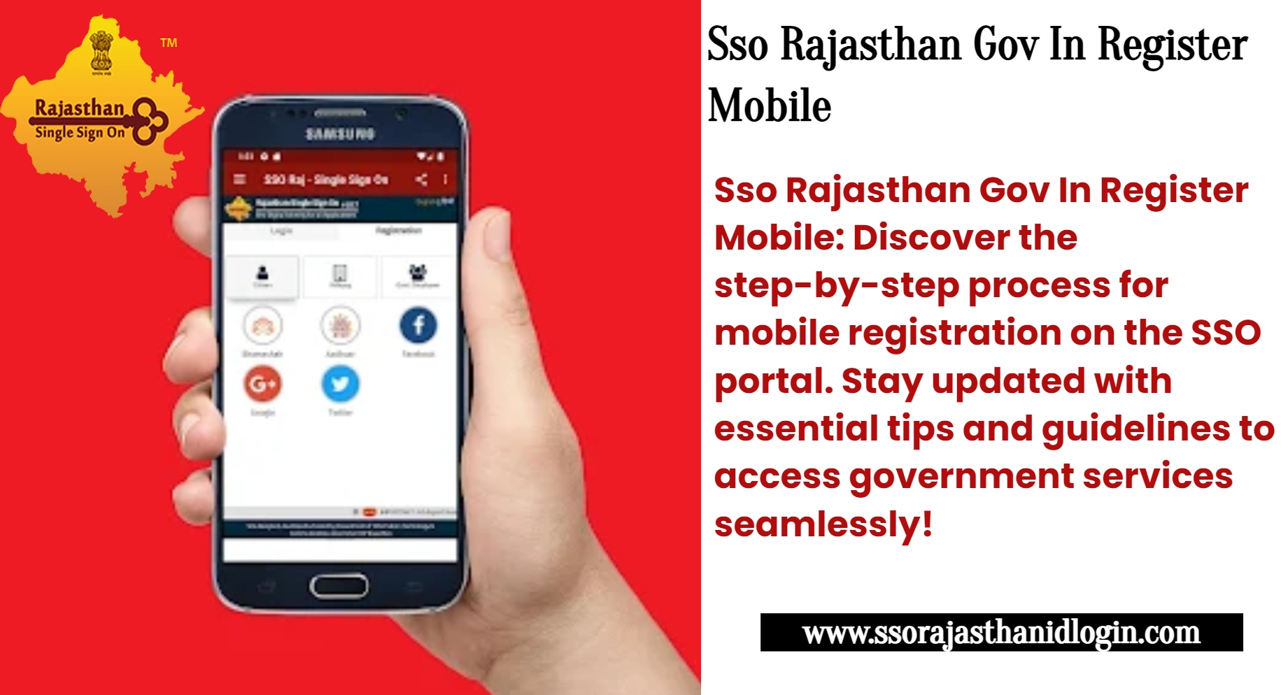 Sso Rajasthan Gov In Register Mobile Number