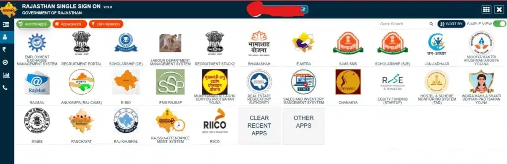 Sso Rajasthan Single Sign On Login Online