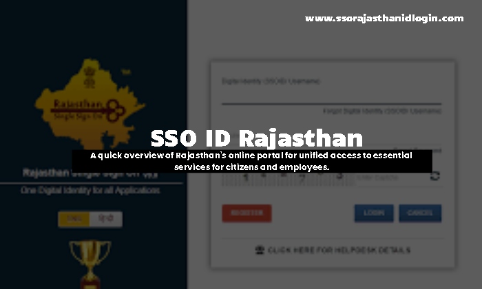 What Is Sso Id Rajasthan, Benefits